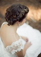 piękne fryzury na ślub,  damskie uczesanie  z numerem :  71